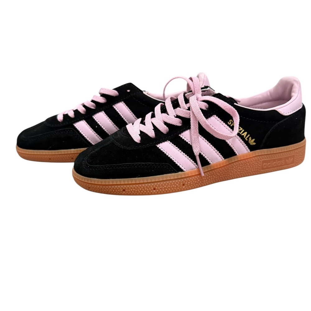 nWT Adidas Spezial Women's Black and Light Pink Sneakers Size 6